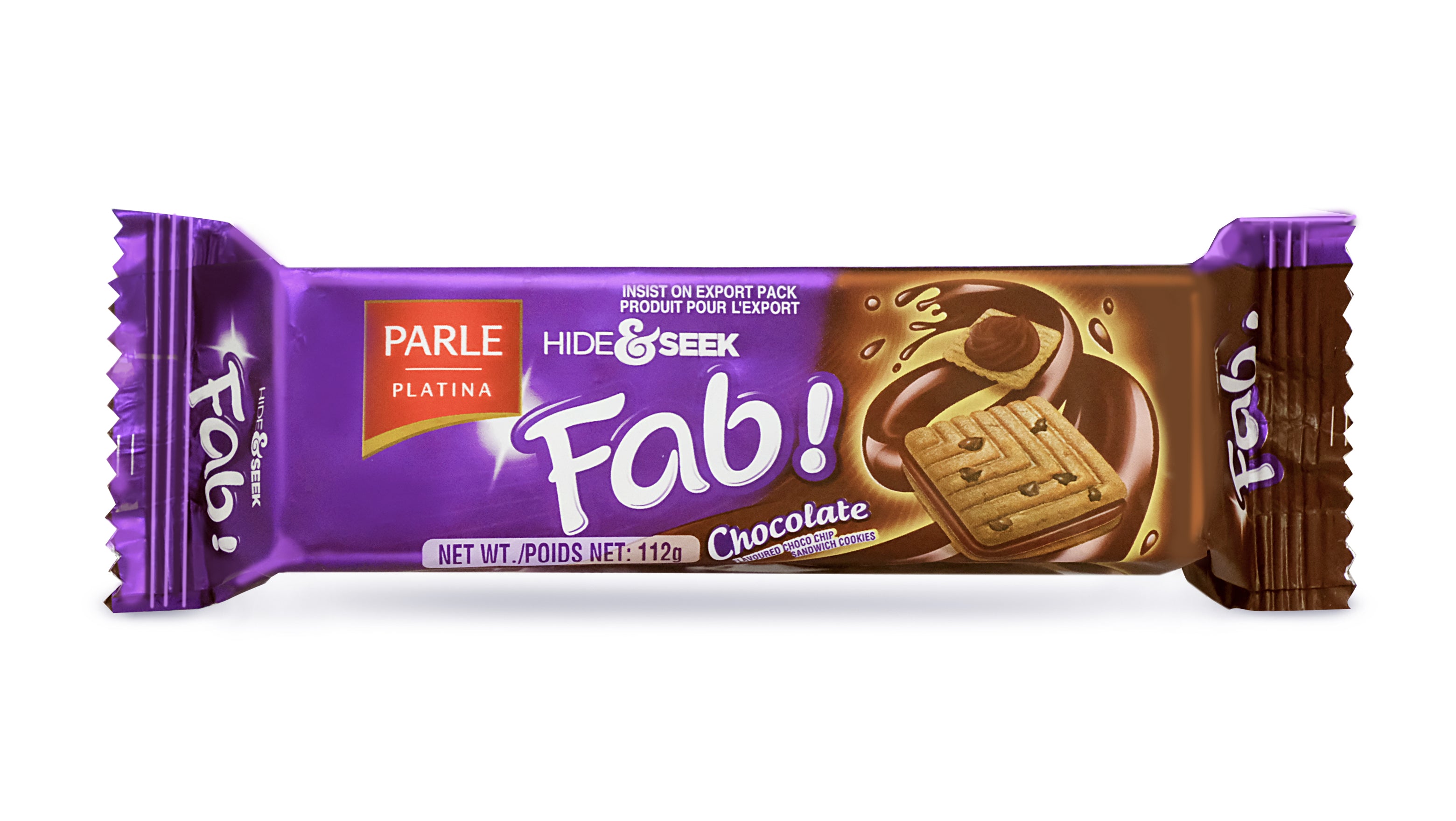 Parle Hide Seek Fab Chocolate Cookies 112g Surati Snacks