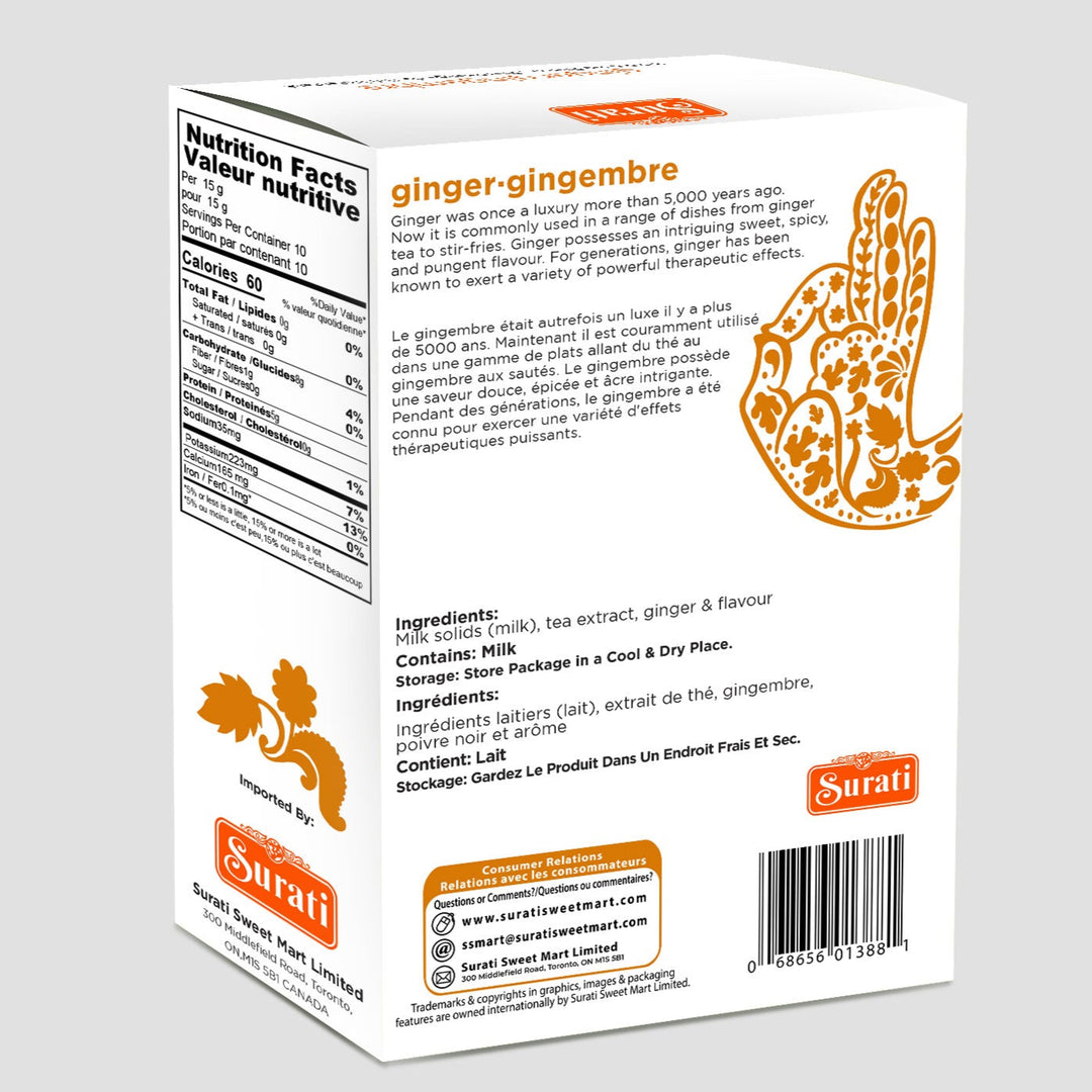 Unsweetened Ginger Chai Instant Tea Premix – Surati Snacks - Buy