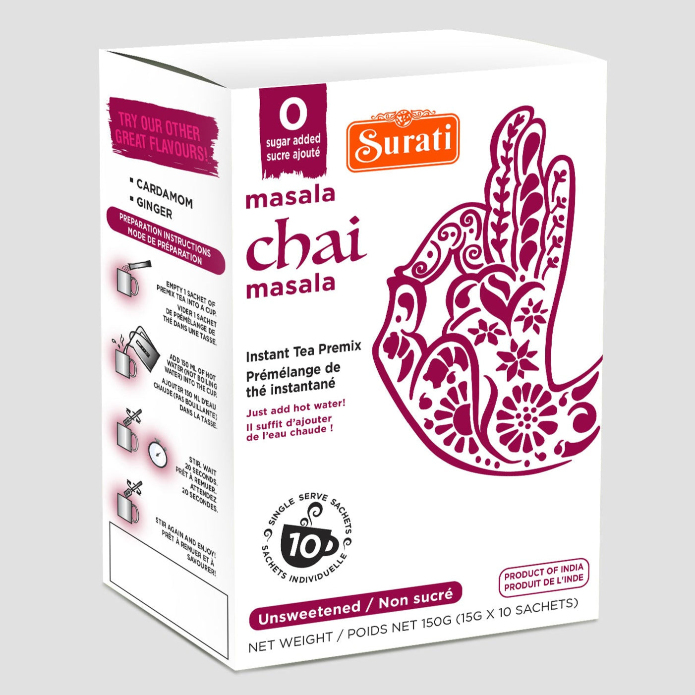 Surati Tea Rusk Unsweetened Masala Chai Instant Tea Premix – Surati Snacks - Buy Indian ...