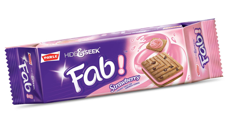 Parle Hide & Seek Fab Strawberry Cookies- 112g