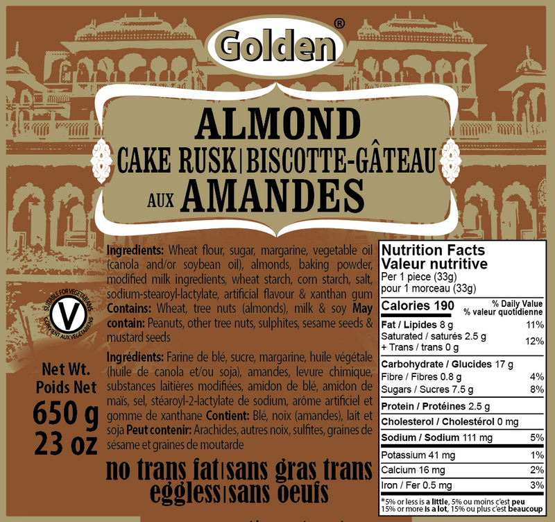 Almond Rusk Almond Cake Rusk - 650g – Surati Snacks - Buy Indian Snacks & Sweets
