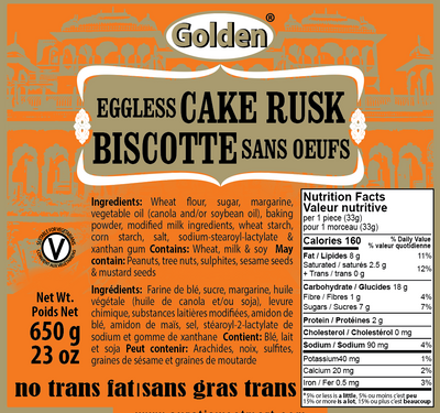Eggless Cake Rusk - 650g