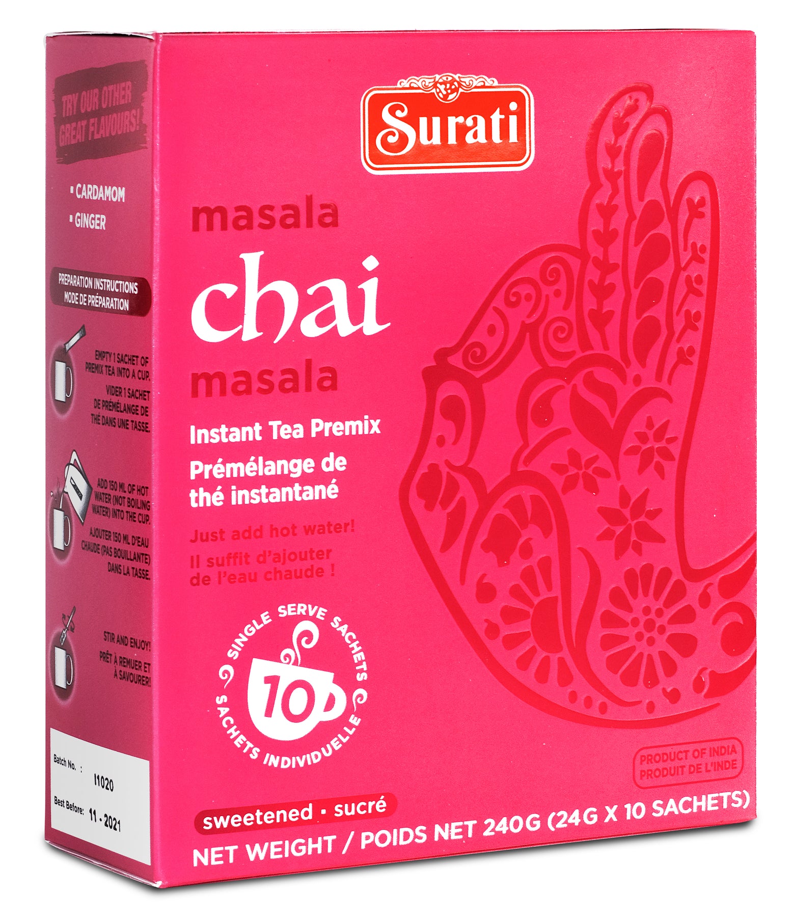 Surati Tea Rusk Masala Chai Instant Tea Premix - 240g – Surati Snacks - Buy Indian ...