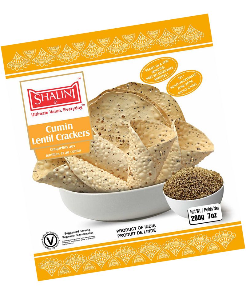 Cumin Lentil Crackers - 200g