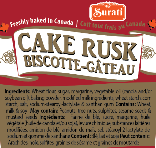 Surati Tea Rusk Cake Rusk - 650g – Surati Snacks - Buy Indian Snacks & Sweets