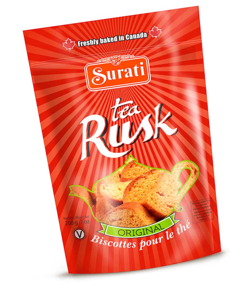 Yellow Color Tea Rusk Tea Rusk - 200g – Surati Snacks - Buy Indian Snacks & Sweets