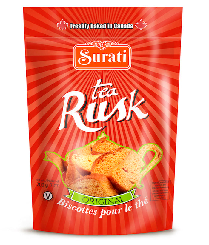 Yellow Color Tea Rusk Tea Rusk - 200g – Surati Snacks - Buy Indian Snacks & Sweets